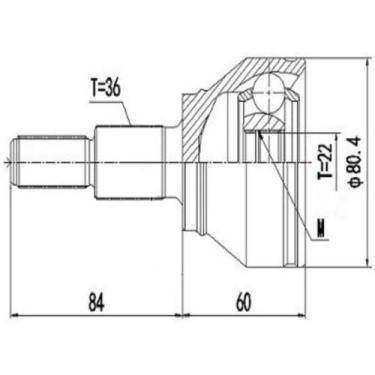 Imagem de Junta homocinética Volkswagen Polo 2018 a 2024 DEVIGILI