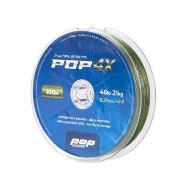 Imagem de Linha mult pop 4x verde musgo 0,15 100x1 - Pop Fishing
