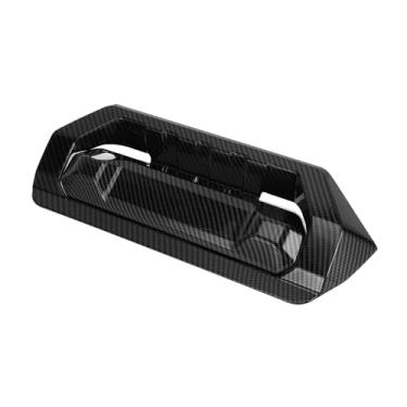 Imagem de REPAIROCK 1 conjunto de kit de acabamento de moldura de moldura de maçaneta traseira para Toyota Tundra 2022-2024 Tampa do puxador da porta traseira acabamento externo padrão de fibra de carbono ABS