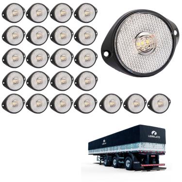 Imagem de 24 Lanterna Frontal Librelato LED Cristal 65mm c Sup e Conec