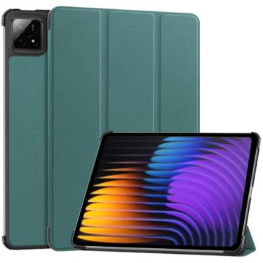 Imagem de Kepuch Custer Capas para Xiaomi Pad 7 / Xiaomi Pad 7 Pro 11.2" 2024,Couro-PU Bolsas Estojos - Verde