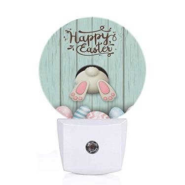 Imagem de ANICEMOON Luz Noturna De Coelho Da Páscoa, Coelho Fofo, Animal, Ovos Coloridos, Lâmpada Noturna Com Sensor Automático, Economia De Energia, Led, Decoração Para Casa, Do Anoitecer Ao Amanhecer