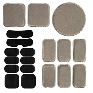 Imagem de PAXLamb Capacetes universais para airsoft 19 pçs/conjunto de capacetes táticos de substituição de espuma vinílica acetinada kits de enchimento de motocicleta acessórios para bicicleta Fast Mich CS ACH