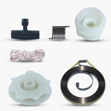 Imagem de Haishine Kit de reparação de mola de roldana de início de retrocesso para Husqvarna 137 142 235 236 240 530071966 530042095 peças do motor da mota-serra