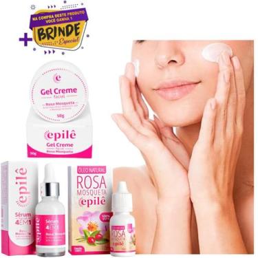 Imagem de Kit Rugól Epilê Rosa Mosqueta Creme Facial, Sérum Facial , Óleo natura