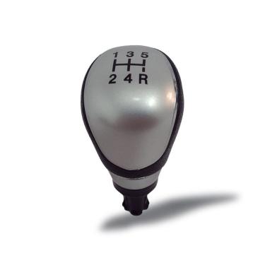 Imagem de Manopla Câmbio JAC J3 J5 J6 5M Preta Lente Prata 2013 a 2016