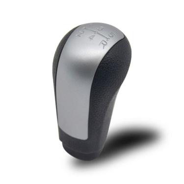 Imagem de Manopla De Câmbio S10 2012 a 2018 Preta 5M Com Tampa Prata