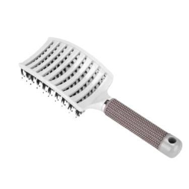 Imagem de Escova para cabelos cacheados, seca ou molhada - Escova desembaraçadora de nylon para cabelos embaraçados e macios | Design ergonômico de nível profissional com dentes largos para cabelos grossos (02)