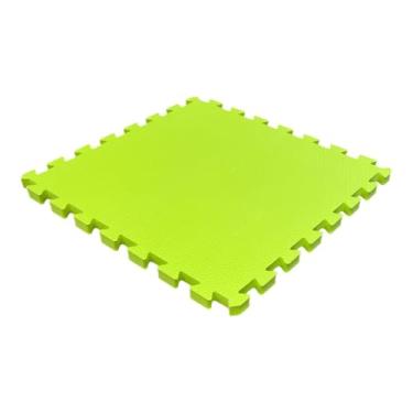 Imagem de Tatame Tapete EVA Loja da Maria 50x50x2cm 20mm Verde Limão