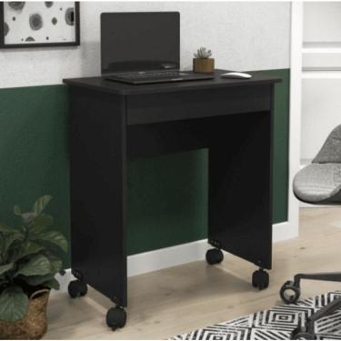Imagem de Mesa Escrivaninha Compacto Not 0,70 Para Quarto E Office Com Gaveta Preto