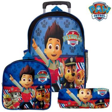 Imagem de Mochila Masculina Juvenil Rodinhas Patrulha Canina Passeio - TOYS 2U