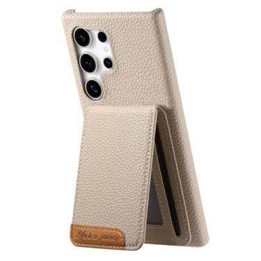 Imagem de Capa para Samsung S25Plus com suporte vertical para cartões (para Samsung S25Plus/cáqui)
