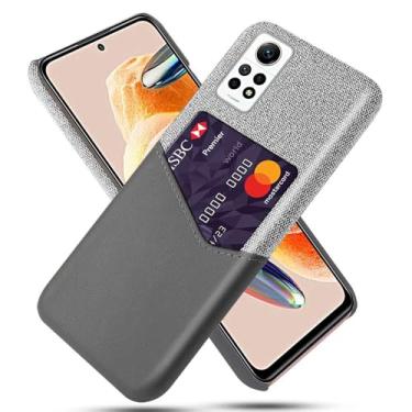 Imagem de Capa para Xiaomi Redmi Note 12 PRO 4G,Tela e tampa de couro PU,Antideslizante,360°cobertura completa à prova de choque com 1 slot de cartão atrás,Prevenção de queda-Gray