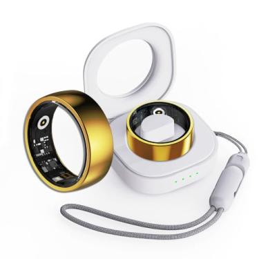 Imagem de Smart Fitness Tracker - Anel de saúde com câmera remota, frequência cardíaca e monitor de sono - Contador de passos esportivo à prova d'água para homens e mulheres