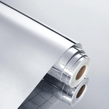 Imagem de WESTICK Adesivos de Parede Espelhados - Prata - 40.1 cm x 40.1 cm - 8,6/4 m² - Auto-Adesivo - PET - Resistente a Manchas - 1 Unidade