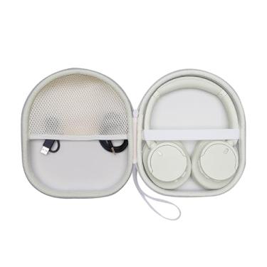 Imagem de Capa de transporte compatível com fones de ouvido Sony WH-1000XM4, WH-CH720N, WH-1000XM5, WH-CH520, ULT WEAR, WHCH710N, WH-CH510, capa rígida bege de viagem DR·AMIU
