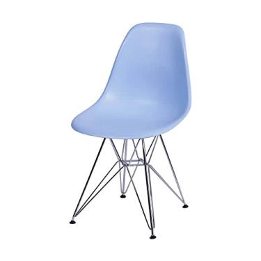 Imagem de KIT 02 CADEIRAS DKR PP AZUL BASE CROMADA
