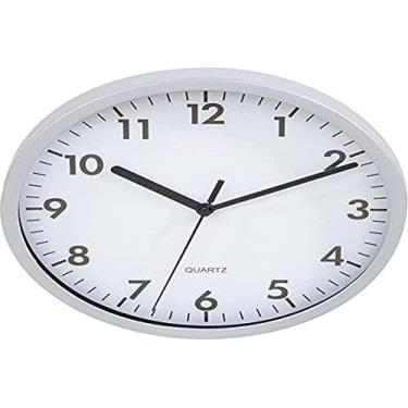 Imagem de Relogio De Parede Prata Redondo 20Cm - YANGZI
