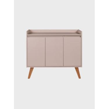 Imagem de Aparador Buffet 90cm Retro Mdf Madri - On Móveis, Rosa