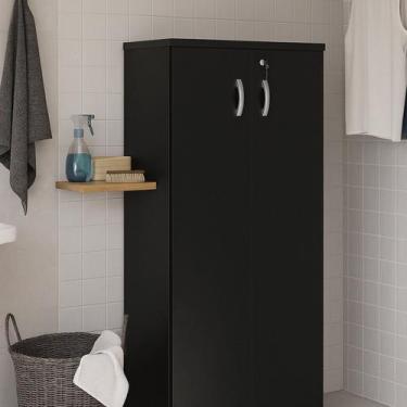 Imagem de Armário Alto Multiuso 2 Portas Fechado 160,5x80,5cm - Netmobil