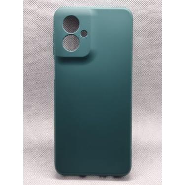 Imagem de Capa Silicone Aveludada Moto G55 (Verde Escuro)