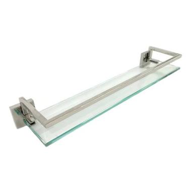 Imagem de Porta Shampoo Aço Inox Com Vidro - JVA Ferragens, Inox