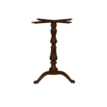 Imagem de Kit Pé de Mesa Base Trava Veroninha Alumínio Fundido Marrom