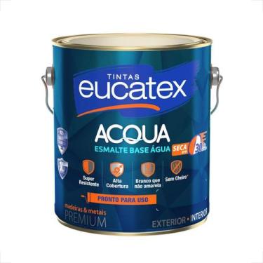 Imagem de Tinta esmalte sintetico eucatex 3600ml base agua branco brilhante pron