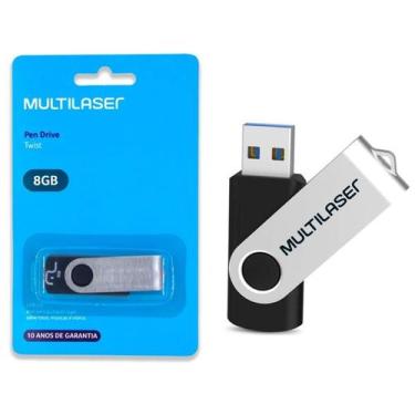 Imagem de Pendrive 8gb Multilaser Pd587 Usb 2.0 TWIST Pen Drive Multi