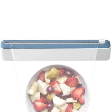 Imagem de Rrlihjgu Distribuidor De Filme Com Cortador Deslizante | Cortador de de Alumínio para Embalagem de Alimentos,Caixa De Corte Manual Para Cozinha Com Dispensa Rápida Para Filme E Folha De Alumínio