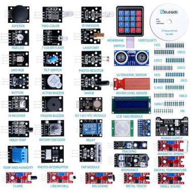 Imagem de Kit de módulos de sensor ELEGOO atualizado 37 em 1 para Arduino