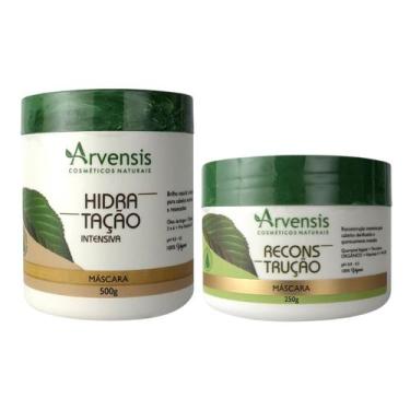 Imagem de Kit Arvensis Máscara Hidratação 500g + Reconstrução 250g