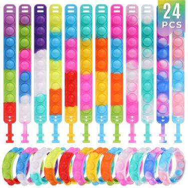 Imagem de Pulseira Fidget Toys PicCircuit Pop Bubble Poppers para crianças a gra
