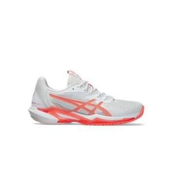 Imagem de Tênis Asics Solution Speed Ff 3 Feminino Branco E Coral