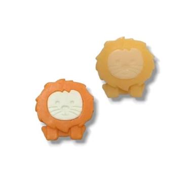 Imagem de 20 Sabonete Artesanal Leão Cute Safari Selva - Escolha a cor e Aroma (Modelo 02, Mamãe e Bebê)