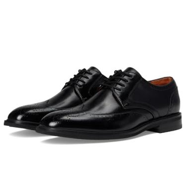 Imagem de Stacy Adams Sapato Oxford masculino Bennett Wingtip com cadarço, Preto, 10 Wide