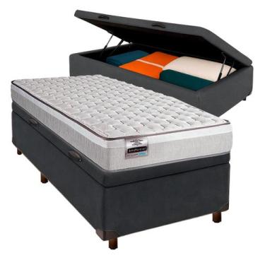 Imagem de Conjunto Cama Box Bau Solteiro + Colchão Hanover Inducol
