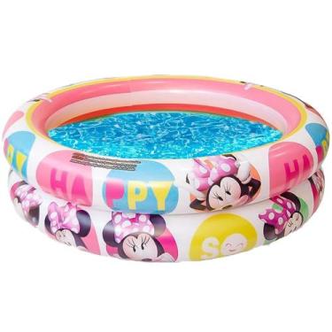 Imagem de Piscina Banheira Inflável Minnie 37 Litros Infantil Criança Menina - M