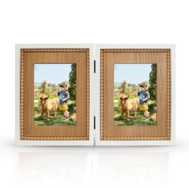 Imagem de Porta-retratos RiteSune Rustic 2, 5 x 7 polegadas, envelhecido com miç