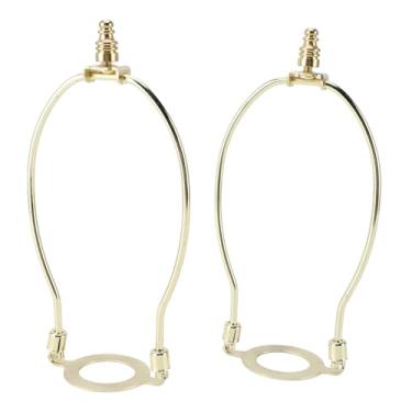 Imagem de Suporte de Suporte de Lâmpada, Kit de Suporte de Harpa de Sombra de Lâmpada Ajustável Kit de Adaptador de Abajur Conversor Conjunto de Remate Adaptador de Ajuste Conjunto de (GOLD)