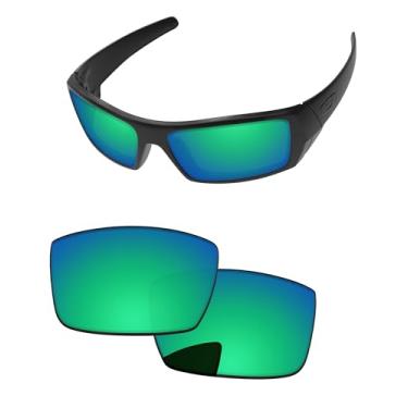 Imagem de PapaViva Lentes de reposição para óculos de sol Oakley Gascan OO9014 60 mm, Verde esmeralda, Gascan
