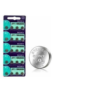 Imagem de Bateria 377 Sr66 Sr626Sw 1,5V Sony Murata Cartela C/20