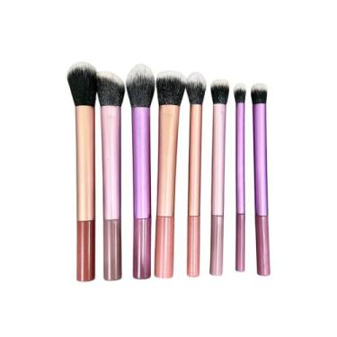 Imagem de Kit De Pincéis De Maquiagem Profissional 8 Peças Conjunto Completo Par