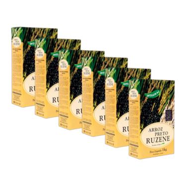 Imagem de Kit 6X: Arroz Negro Integral Ruzene 1kg