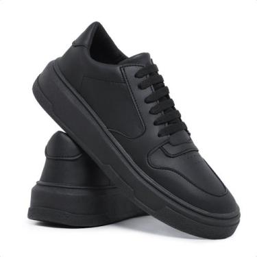 Imagem de Tenis Masculino Sapatenis Casual Sola Alta Confort Básico Leve Confort