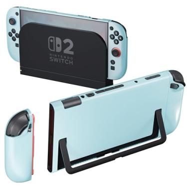 Imagem de Capa protetora encaixável DAIERTEK azul para Nintendo Switch 2 (2025) Capa protetora fina Capa de transporte fina Compatível com Switch2 e Joy Con