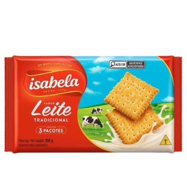 Imagem de Biscoito Isabela Sabor Leite Tradicional 350g - Isabela Alimentos