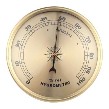 Imagem de KiBcsLic Higrômetro e medidor de umidade com diâmetro preciso de 3,54 polegadas. Uso versátil em estações meteorológicas, ideal para barcos, quartos e áreas