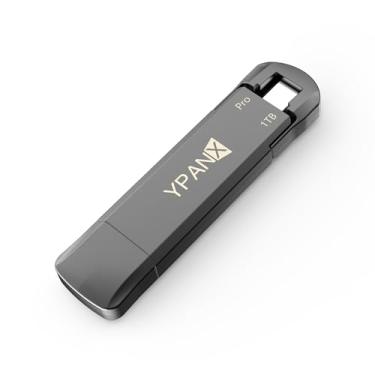 Imagem de YPANX SSD portátil Pro de 1 TB, velocidade de 1000 MB/s, USB 3.2 geração 2 + porta dupla tipo C, SSD externo leve para iPhone 15/16/Pro, Android, Windows, Mac, tablets