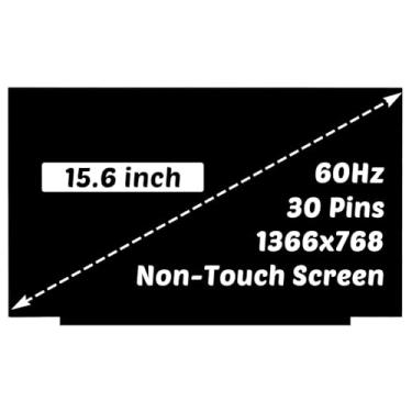 Imagem de B156XTN08.1 B156XTN08.0 HW0A Substituição para laptop HP 15 15-DY0025TG 15-DY2062NR 15-DY2087NR 15-DY2073NR 15-DY2078NR 15-EF0008CA Painel de exibição LCD 35 0 pinos 60 HZ (HD 1366x768 sem toque)